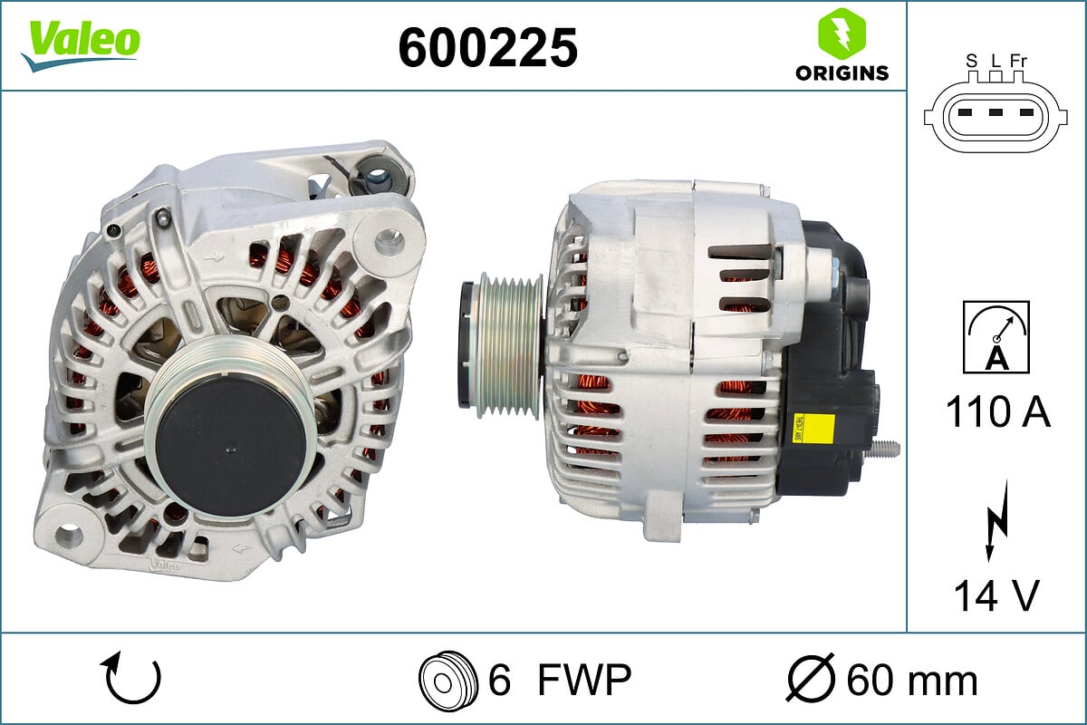 Alternator VALEO 600225