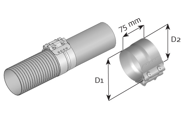 Clamping Piece, exhaust system DINEX 99328