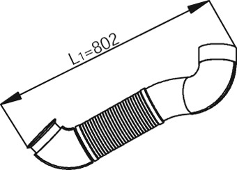Exhaust Pipe DINEX 54197