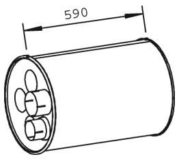 Tłumik środkowy DINEX 47309