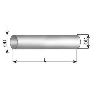 Exhaust Pipe, universal DINEX 93361