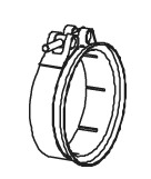 Clamping Piece, exhaust system DINEX 51963