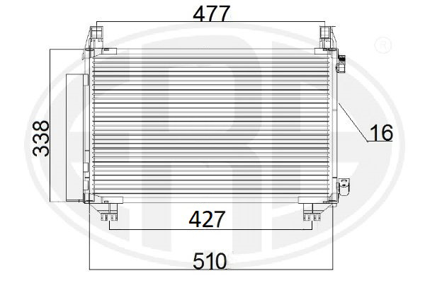 Condenser, air conditioning ERA 667185