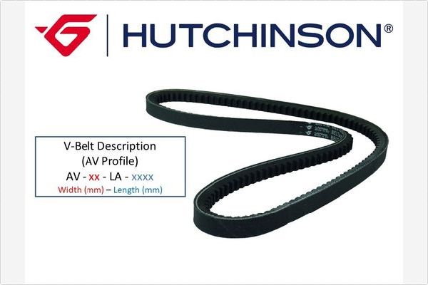 V-Belt HUTCHINSON AV 13 La 1000