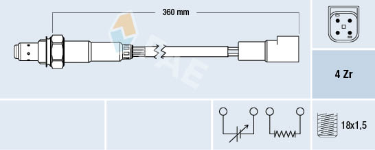 Lambda Sensor FAE 77168