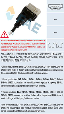 Brake Light Switch FAE 24761