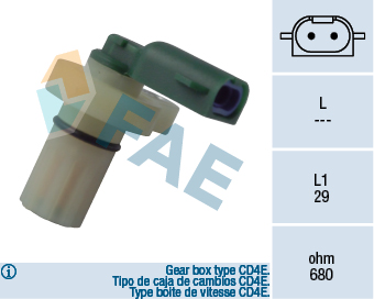 Sensor, crankshaft pulse FAE 79087