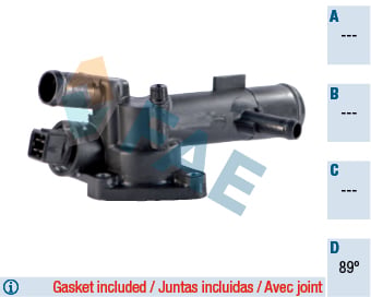 Thermostat, coolant FAE 5350589