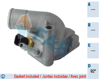 Thermostat, coolant FAE 5351792