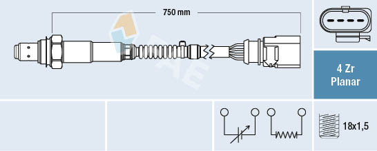 Lambda Sensor FAE 77910