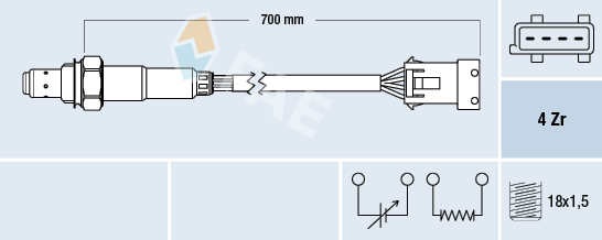 Lambda Sensor FAE 77681