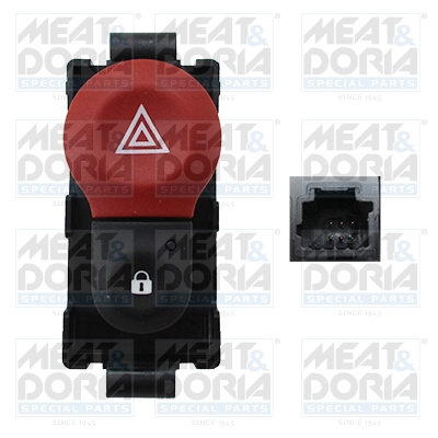 Hazard Light Switch MEAT & DORIA 23660