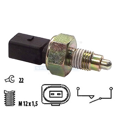 Switch, reverse light MEAT & DORIA 36009