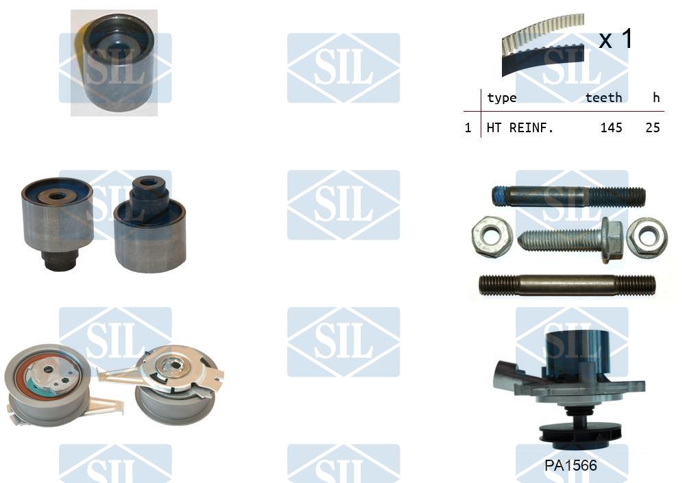 Water Pump & Timing Belt Kit Saleri SIL K1PA1566