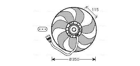 Fan, engine cooling AVA Clever Choice VN7521