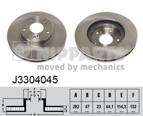 Brake Disc NIPPARTS J3304045