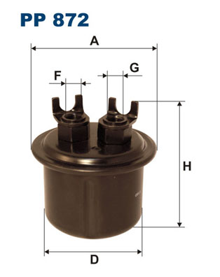 Fuel filter FILTRON PP 872