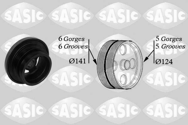 Belt Pulley, crankshaft SASIC 2156047
