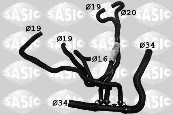 Radiator Hose SASIC 3404111