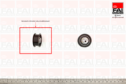 Tensioner Pulley, timing belt FAI AutoParts T9309