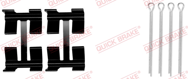 Accessory Kit, disc brake pad KAWE 109-0972