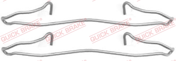Accessory Kit, disc brake pad KAWE 109-1057