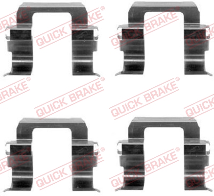 Accessory Kit, disc brake pad KAWE 109-1252