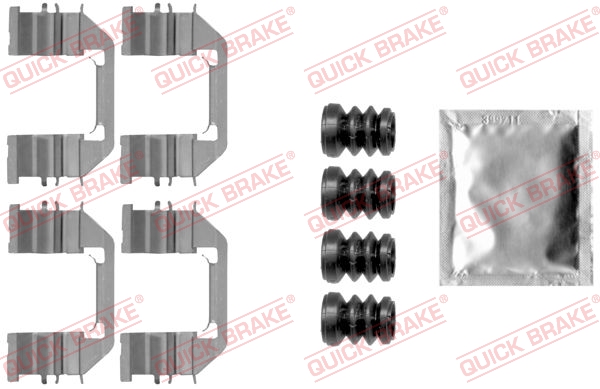 Accessory Kit, disc brake pad KAWE 109-1888