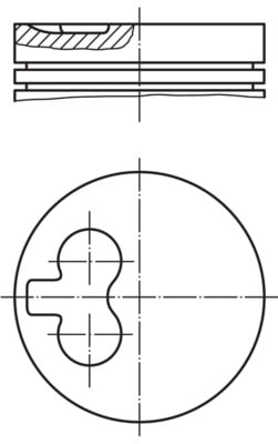 Piston MAHLE ORIGINAL 039 51 01