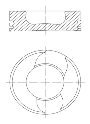 Piston MAHLE ORIGINAL 229 41 00