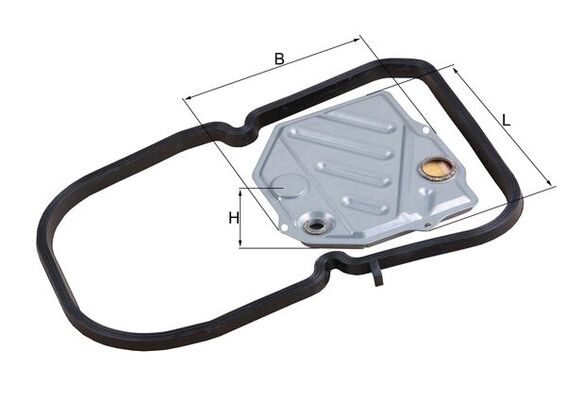 Hydraulic Filter, automatic transmission MAHLE ORIGINAL HX 46D1