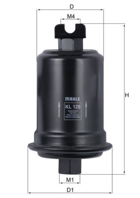 Fuel filter MAHLE ORIGINAL KL 128