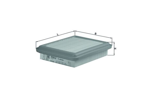 Air Filter MAHLE ORIGINAL LX 591