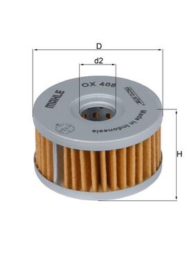Oil Filter MAHLE ORIGINAL OX 408