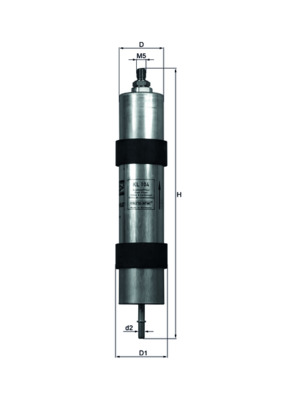 Fuel filter MAHLE ORIGINAL KL 104