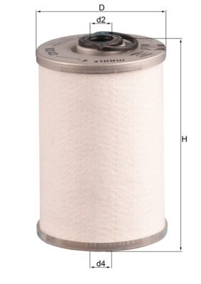 Fuel filter MAHLE ORIGINAL KX 43