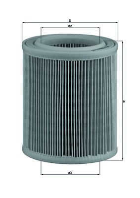 Air Filter MAHLE ORIGINAL LX 329