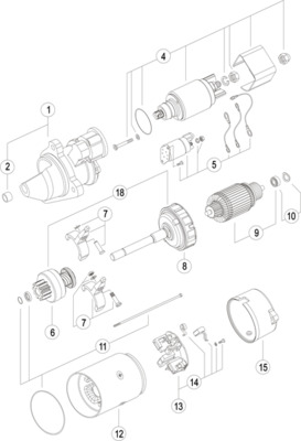 Rozrusznik MAHLE ORIGINAL MS 45