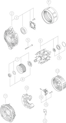 Alternator MAHLE ORIGINAL MG 177