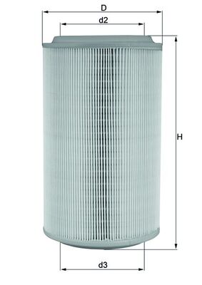 Air Filter MAHLE ORIGINAL LX 913