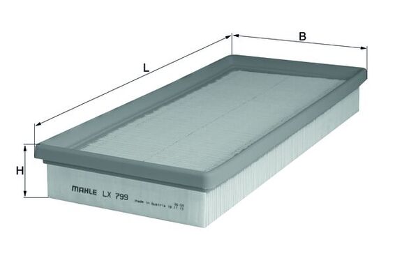 Air Filter MAHLE ORIGINAL LX 799