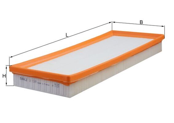Air Filter MAHLE ORIGINAL LX 1249