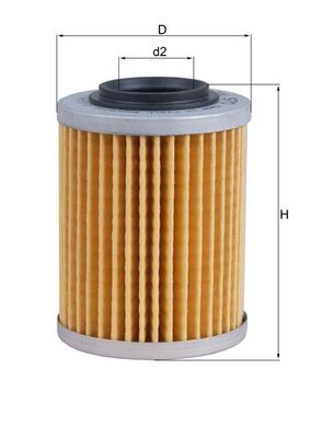 Oljefilter MAHLE ORIGINAL OX 970