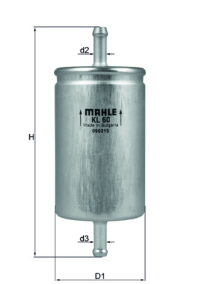 Fuel filter MAHLE ORIGINAL KL 60