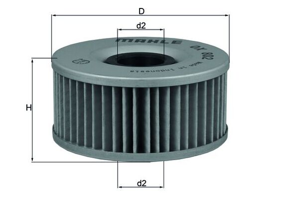 Oil Filter MAHLE ORIGINAL OX 802