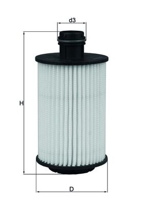 Oljefilter MAHLE ORIGINAL OX 1012D