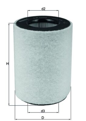 Air Filter MAHLE ORIGINAL LX 1792