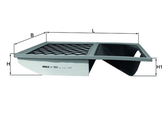Air Filter MAHLE ORIGINAL LX 3583