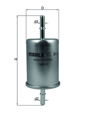 Fuel filter MAHLE ORIGINAL KL 84