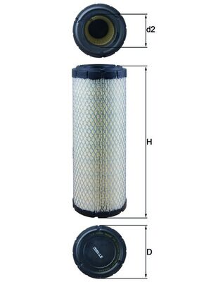 Filtr powietrza MAHLE ORIGINAL LX 1240